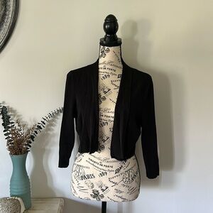 Boss Hugo Boss Black 3/4 Sleeve Cropped Shrug Women's size L